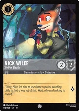 Nick Wilde Sly Fox Sleuth 178/204 Whispers in the Well Disney Lorcana 002297