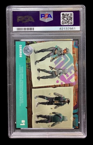 2019 panini fortnite #1 screen rc; USA print S1 rookie PSA 9 (ICONIC 1st CARD) - Picture 3 of 3