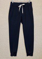 Zyia Active Navy Blue Joggers Drawstring Cozy Stretch Women  s Size Medium