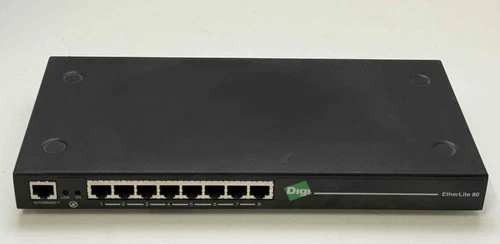 Digi Etherlite 8 EtherLite 80 EL80 EL-80 8 Port RJ-45 W/ POWER SUPPLY