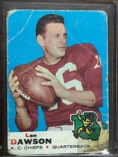 LEN DAWSON 1969 TOPPS #20 Football Card CHIEFS POOR CONDITION
