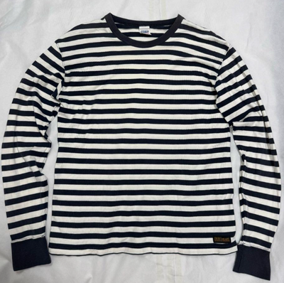 IRON HEART ストライプ ボーダー 長袖カットソー L IRON HEART Border L Long Sleeve Cut and Sew Iron Heart Long