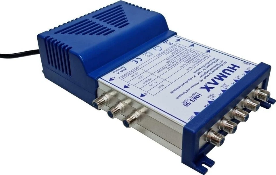 HUMAX HMS 56 Multischalter 5 auf 6 Multischalter & Verteiler, blau - Bild 3 von 3