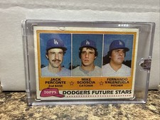 1981 Topps - Future Stars Fernando Valenzuela, Mike Scioscia, Jack Perconte #302