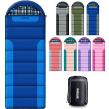 Sleeping Bags for Adults Teens Cold Weather Warm, 3 Seasons, Cotton Flannel ...