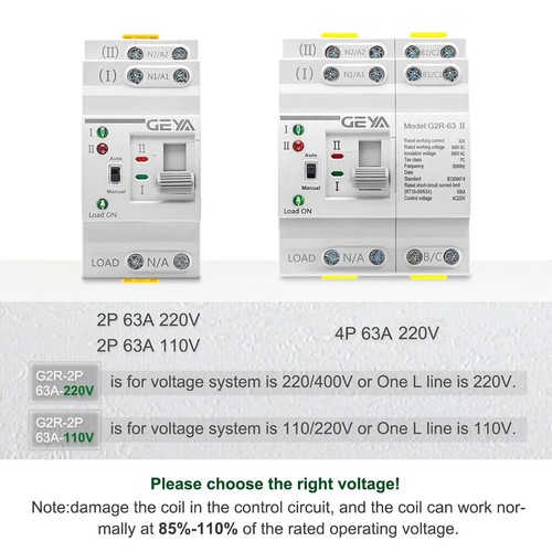 Mini 2-Pole 40A Automatic Transfer Switch - Efficient Power Management for Homes - Picture 6 of 8