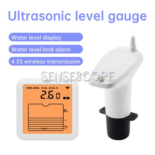 Misuratore di livello serbatoio acqua ultrasuoni monitor livello liquido allarme livello acqua alto basso - Foto 1 di 24
