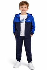 Kinder Trainingsanzug 3-tlg – Sportlicher Freizeitanzug mit T-Shirt *NEU*JF4033a