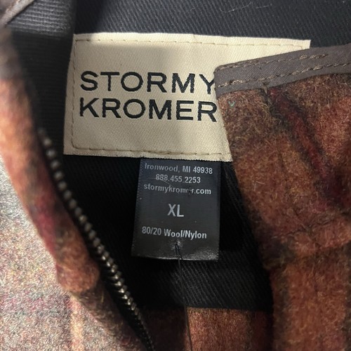 NWT Stormy Kromer Wool Blend Full Zip Vest Jacket Mens XL Plaid Made in USA - Picture 6 of 10