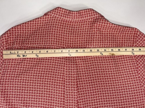 NAT NAST Retro 50er rot orange weiß Knopfleiste 100% Seide XL - Bild 11 von 11