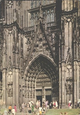 Vintage Köln Dom Westportal AK Hans Andres Verlag ANCO unbespielt