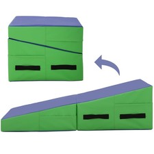 BestMassage Gymnastics Tumbling Mats Incline 48"x24" lnch Tumbling Mat Foldin...