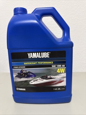Yamalube Four Stroke Watercraft Performance 4W SAE 10W-40 Oil 1 U.S. Gallon