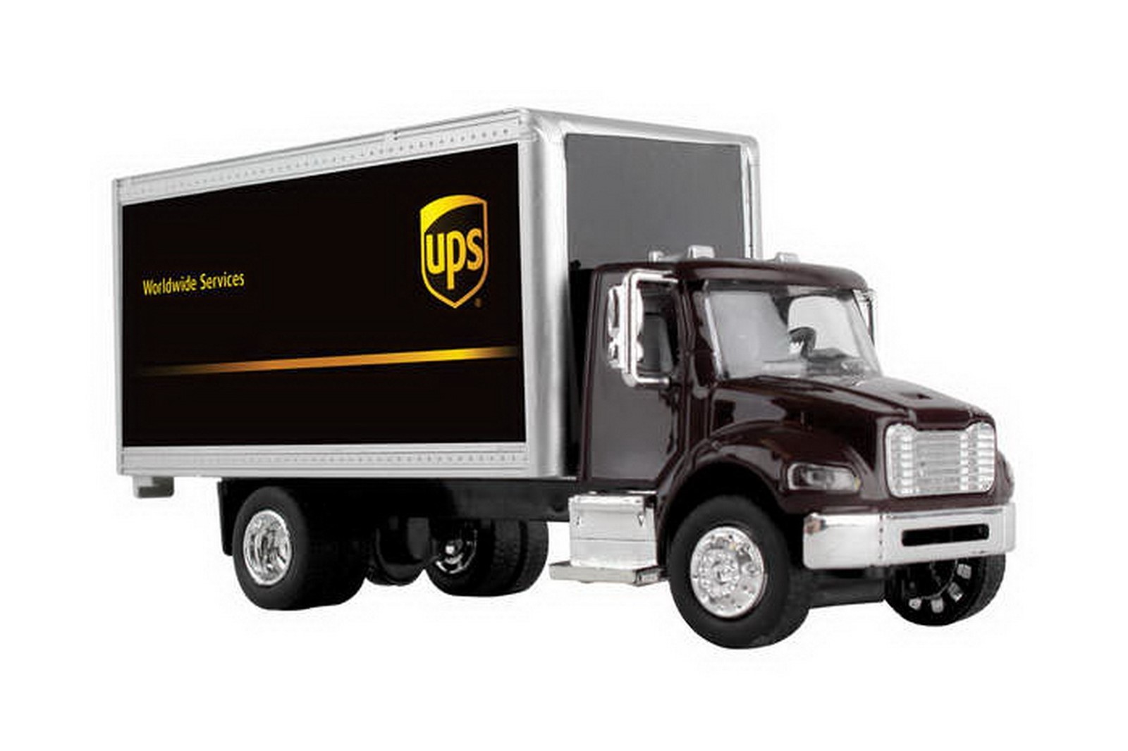 Ups Worldwide Services Box Truck Scale 1/50 "6 Inches Long"