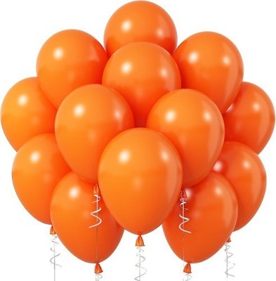 Creative Converting 180 Sunkist Orange 12'' Latex Balloons 12 Packs W/15 Per Pack