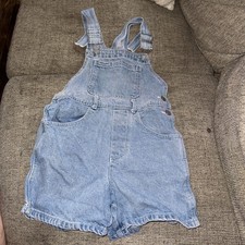 Vintage Guess Light Washed Denim Youth Overalls Size 8