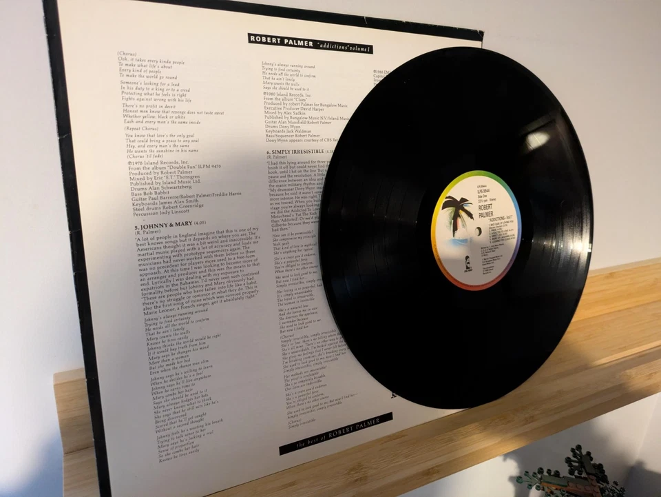 Robert Palmer - Addictions Volume 1 (1989) Island Records Vinyl LP ILPS 9944 VG+ - Image 4 of 4