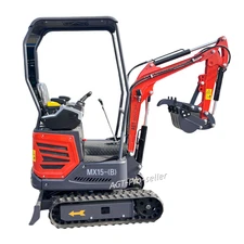 AGT 1Ton Mini Excavator w/ Pilot Control 13.5HP B&S Gas Engine New