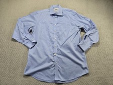 Charles Tyrwhitt Dress Shirt Mens 16.5-34 Blue Non Iron Classic Fit