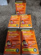 GoodSense Ibuprofen Children's Oral Suspension Pain Reliever Liquid, Berry,