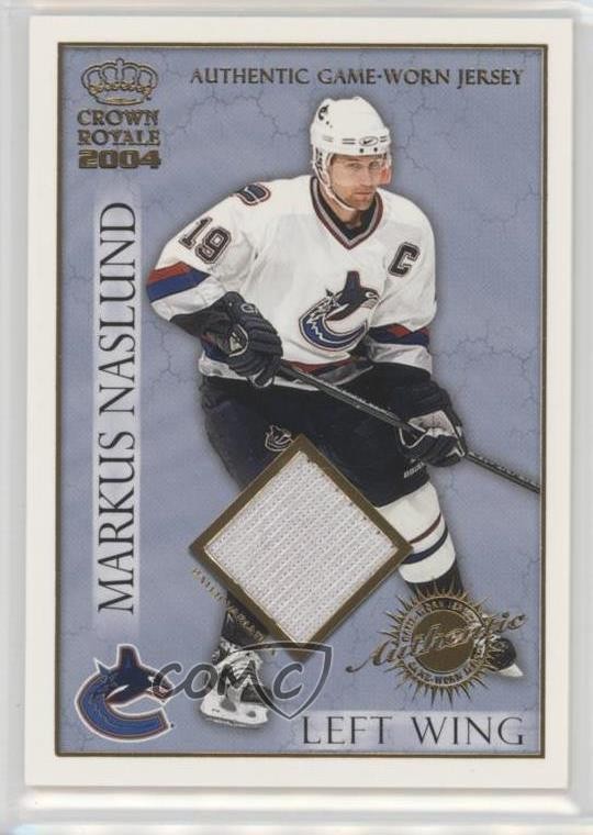 2003 Pacific Crown Royale Authentic Game-Worn Jerseys Markus Naslund Patch 0c3