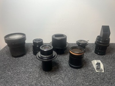 Vintage Optical Lens Prism Accessory Lot Fuji Minolta Projection Japan