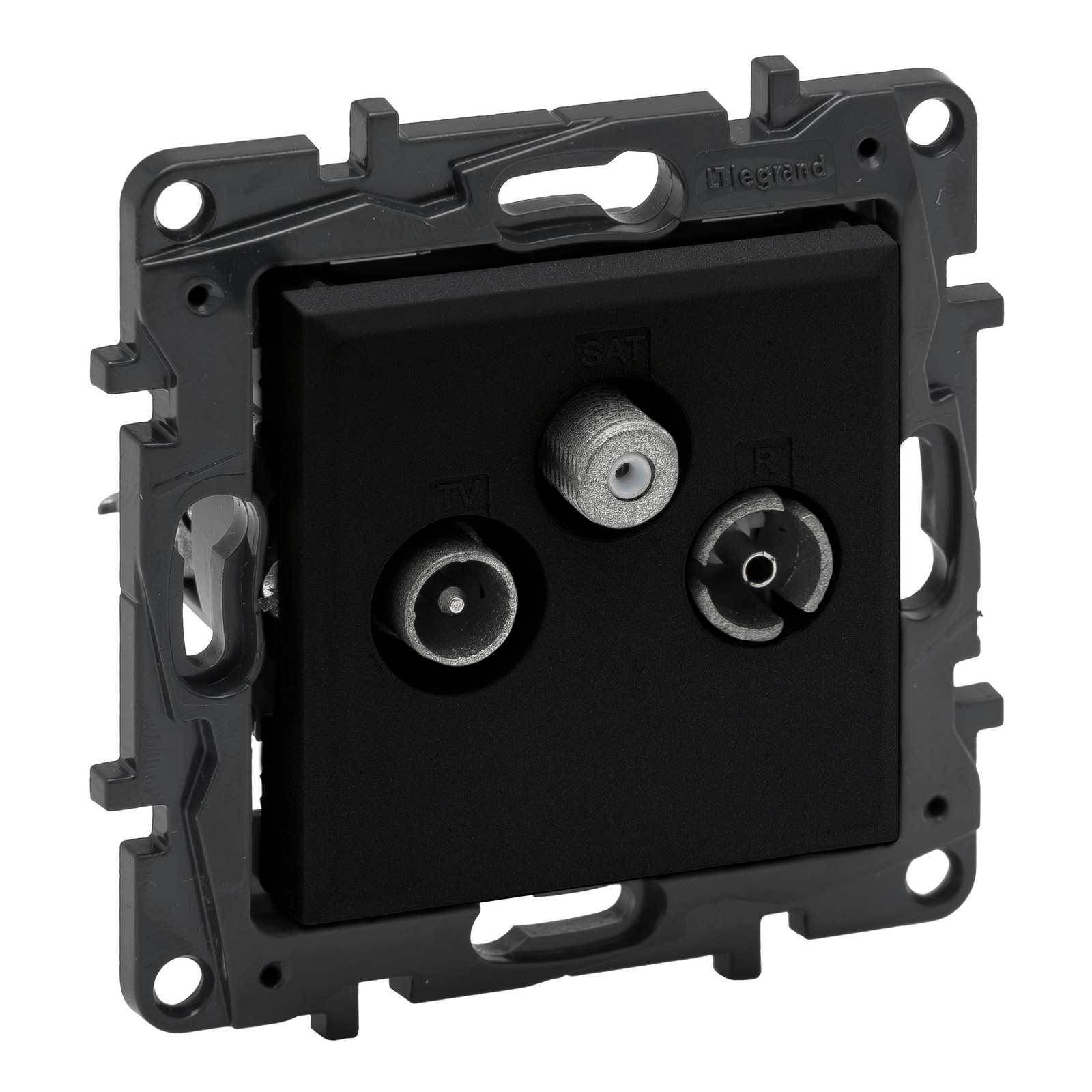 MODULE BLACK TV SATELLITE SOCKET END STAR NILOE STEP 863580