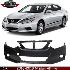 Front Bumper Cover Primed Plastic For 2016-2018 Nissan Altima