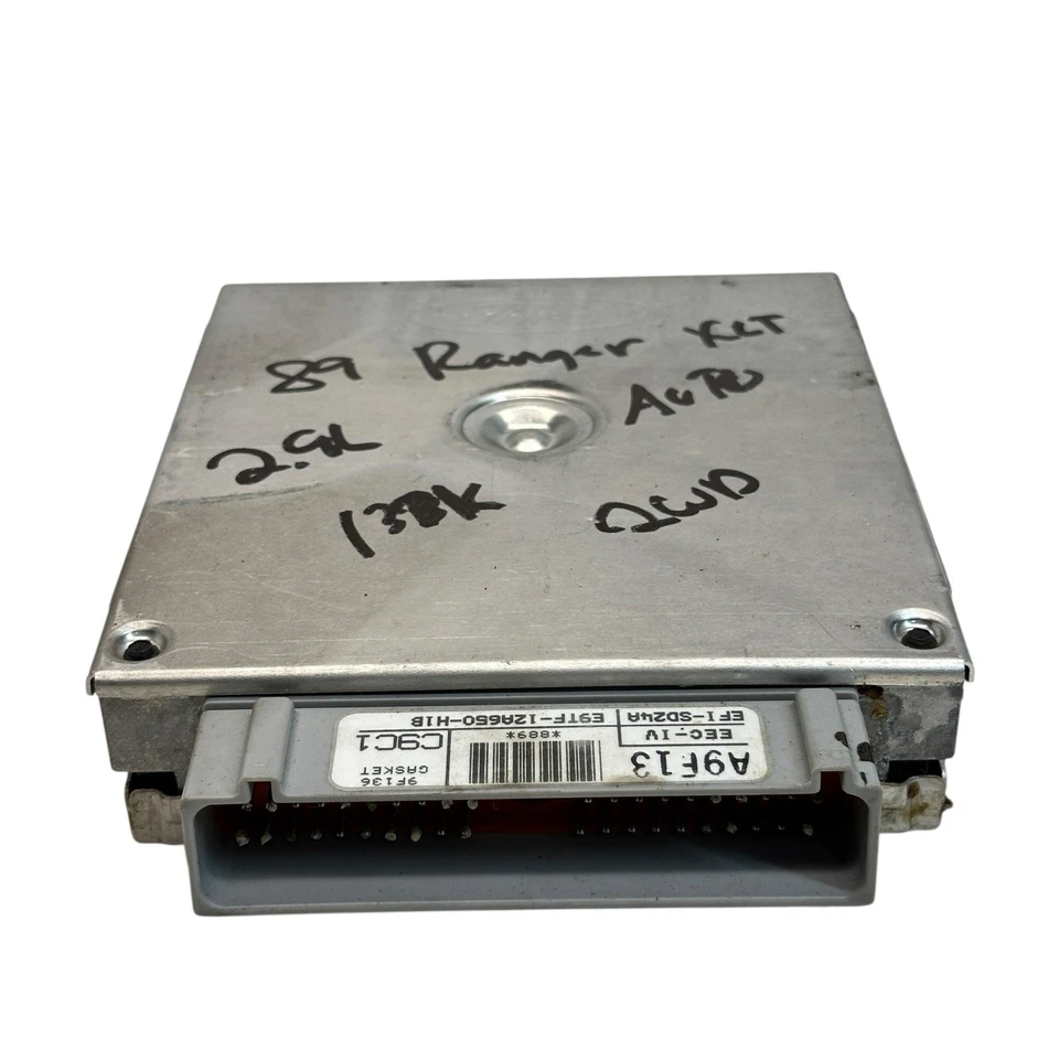 Ford Ranger 1989 2,9 L automático 2 ruedas motrices OEM motor computador ECM ECU 89 90 Foto 2 de 4