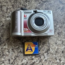 Canon PowerShot A20 Excellent Collectors 2.1MP 3x Zoom Digital Camera & 128MB CF