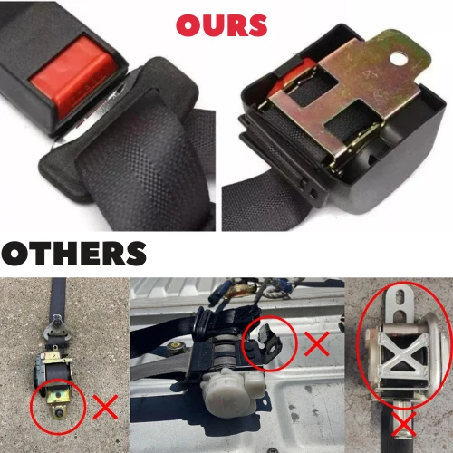 Ремни безопасности передние для всех Mercedes-Benz 2 шт. 3-точечный регулируемый комплект - Изображение 4 из 4