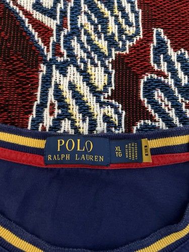 Polo Ralph Lauren Espana Shirt World Cup Mens XL Blue Good Condition - Picture 8 of 9
