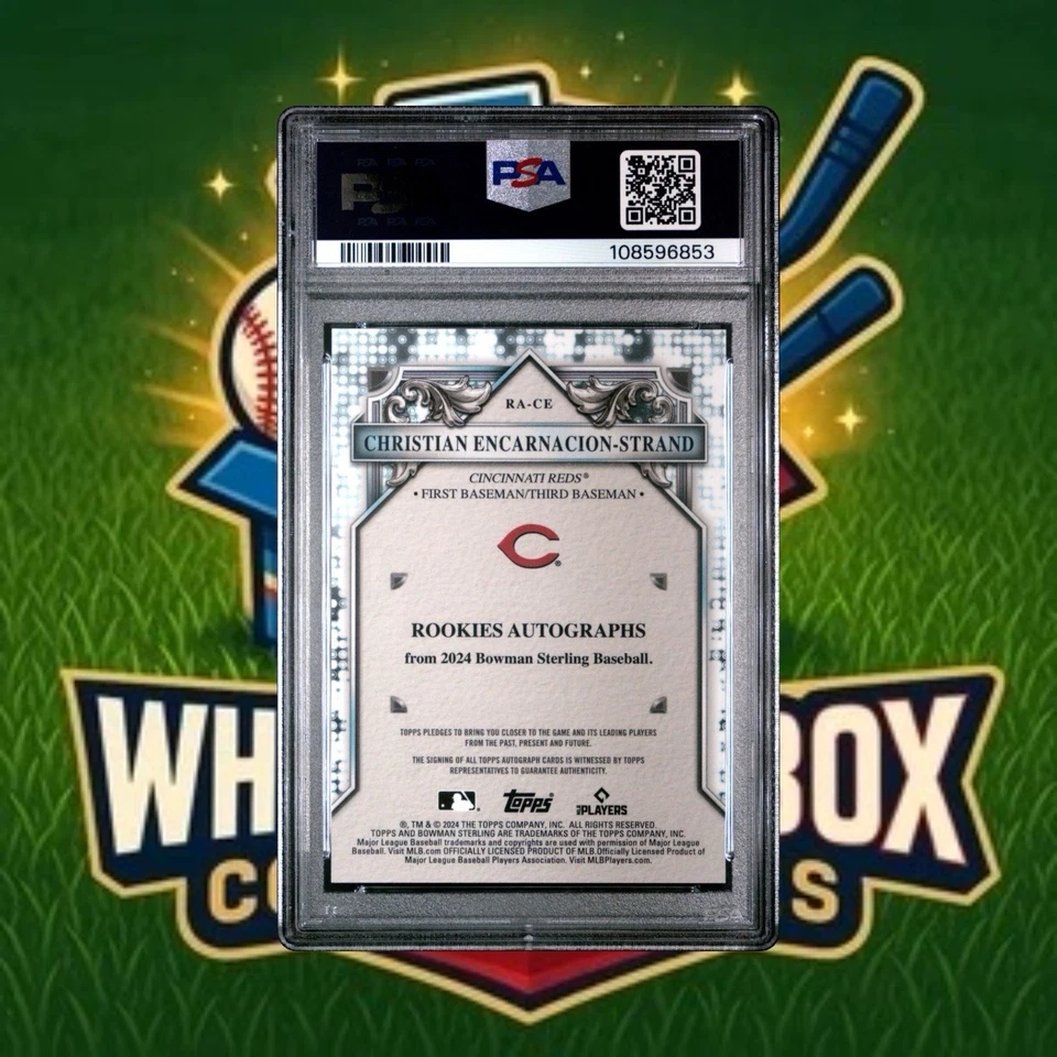 24 Bowman Sterling Christian Encarnacion-Strand RC AUTO #RACE JERSEY MATCH 33/50 - Image 2 of 3