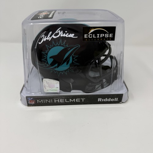 Bob Griese Autographed Miami Dolphins Eclipse Speed Mini Helmet Beckett COA - Picture 2 of 6