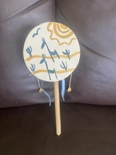 Vintage handmade monkey drum from Argentina