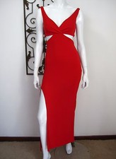 ASOS NWT SLEEVELESS DRESS PETITE EU 32 US 1 RED FULL LENGTH PARTY PROM COCKTAIL