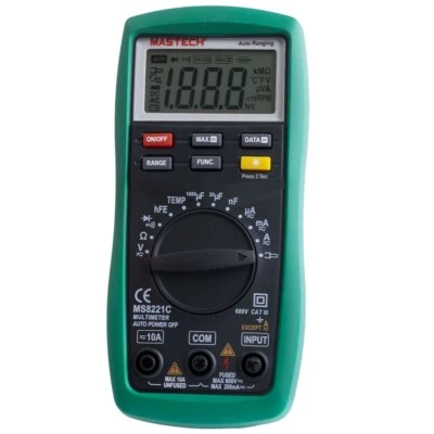 MS8221C Mastech Digitales Multimeter Autorange 1999 Counts - Bild 1 von 4