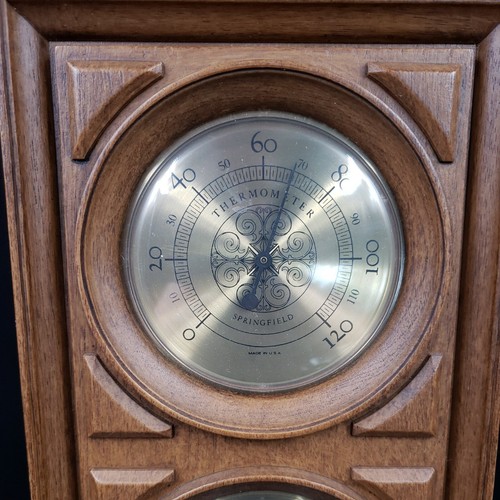 Springfield 1702 Weather Station Wall Thermometer Barometer Humidity Meter USA - Picture 2 of 12