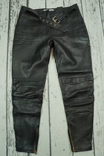 Moschino H MOSCHINO H M HM Lederhose black Hose Leather Pants 38 US 6 US6 1 