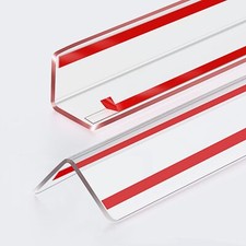 Wall Corner Protector48inL X 1-5/8 inW Clear Corner Protectors for Walls Scra...