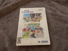 DECA SPORTS fan favorites wii game BOX and MANUAL ONLY !