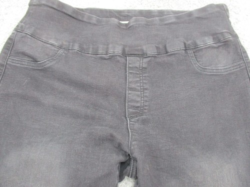 Wakee Denim Panel Jeans 18 Mid Rise Stretch L29 Black Skinny Leg - Picture 2 of 17