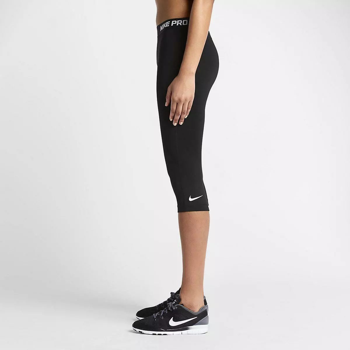 Nike Pro Women's NIKE PRO Core Compression Crop Capris 589366-010 Sz XS