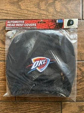 NBA Oklahoma City Thunder Head Rest Cover Set of 2 Embroidered Team Logo ProMark