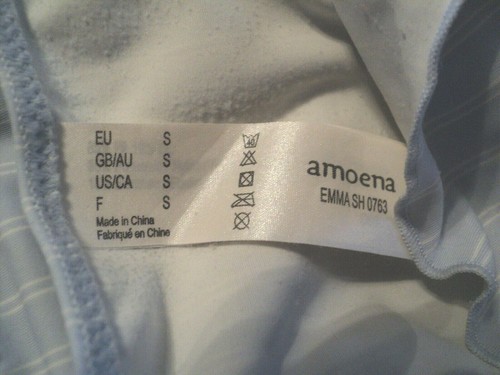 Amoena Cami Size Small Emma SH 0763 Light Blue Camisole - Picture 4 of 4
