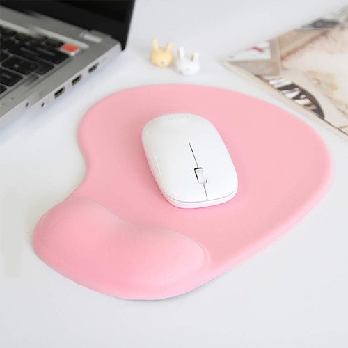 Pink Ergonomic Comfort Non-Slip Mice Mouse Pad with Wrist Rest Support Mat - Picture 5 of 8