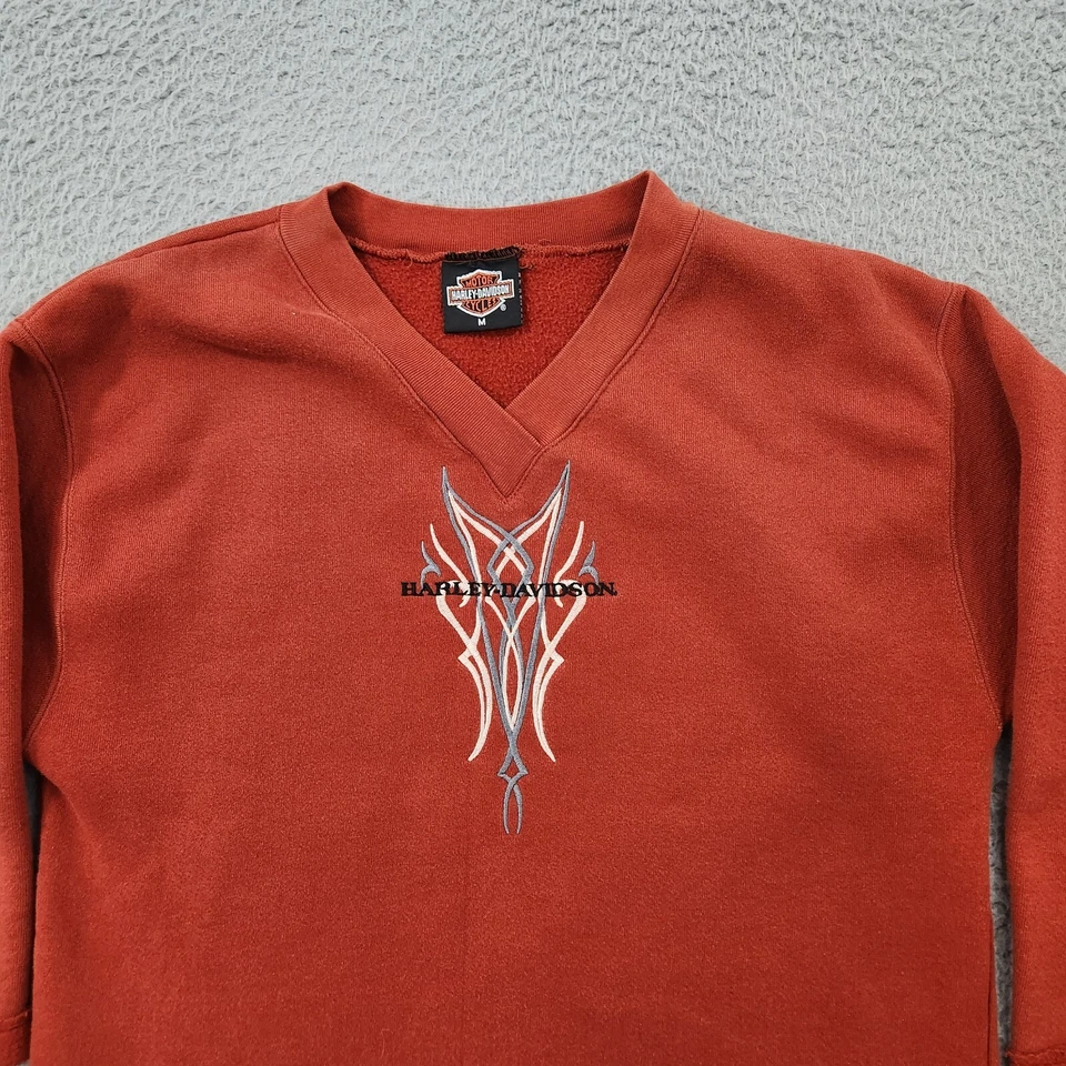 Suéter Harley Davidson Para Hombre Mediano Polar Bordado Motociclista Sudadera *Leer* Foto 2 de 4