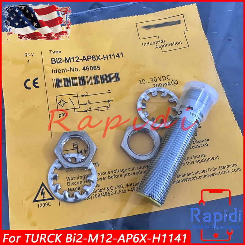Inductive Proximity Sensor PNP-NO For TURCK BI2-M12-AP6X-H1141 10-30VDC 200mA