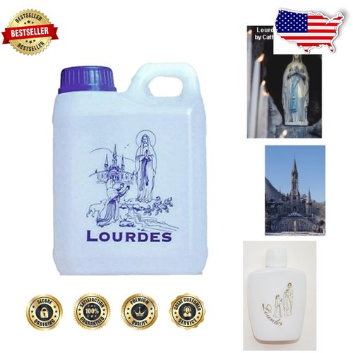 Blessed Lourdes Holy Water - 1000ml in Elegant Container, Spiritual Healing