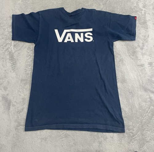 Vans T-Shirt Kurzarm Rundhals Basic Blau Größe S